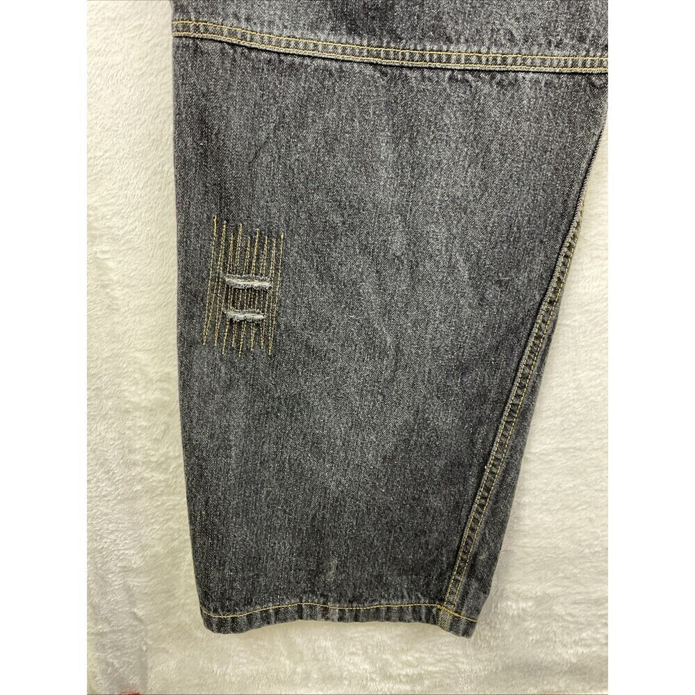 Vintage Y2K Makavelli Black Denim Jeans Mens sz 38x34 - Picture 7 of 9